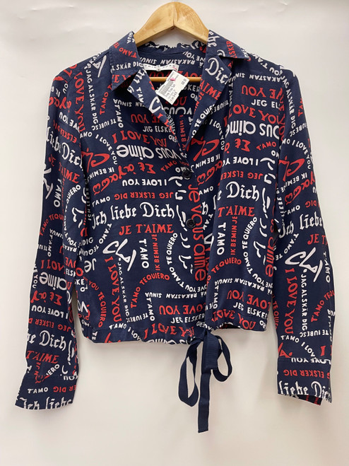 Vist Large View of Product Image Which is Used Trina Trina Turk Long Sleeve Top S-4/6