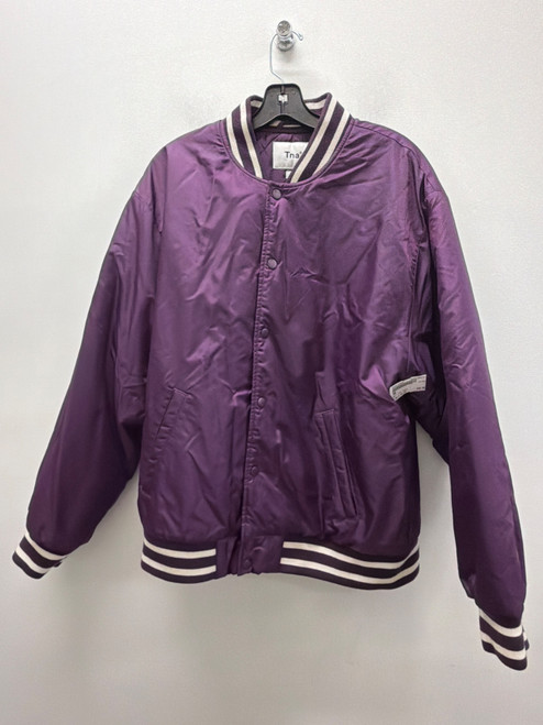 Vist Large View of Product Image Which is Used Purple BTS Aritzia TNA Stadium Satin Short Light Jacket L-12/14