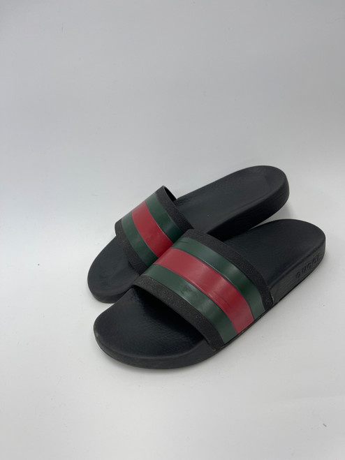 Vist Large View of Product Image Which is Used Gucci Mens Sandals 6/ Womens 7.5 As Is