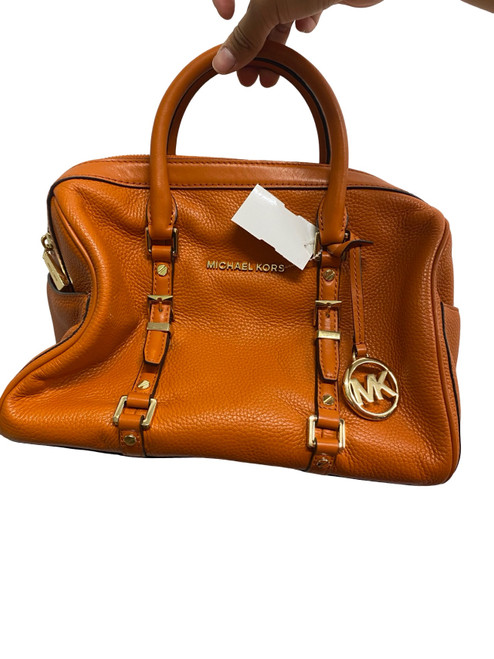 Vist Large View of Product Image Which is Used Michael Michael Kors Large Leather Handbag