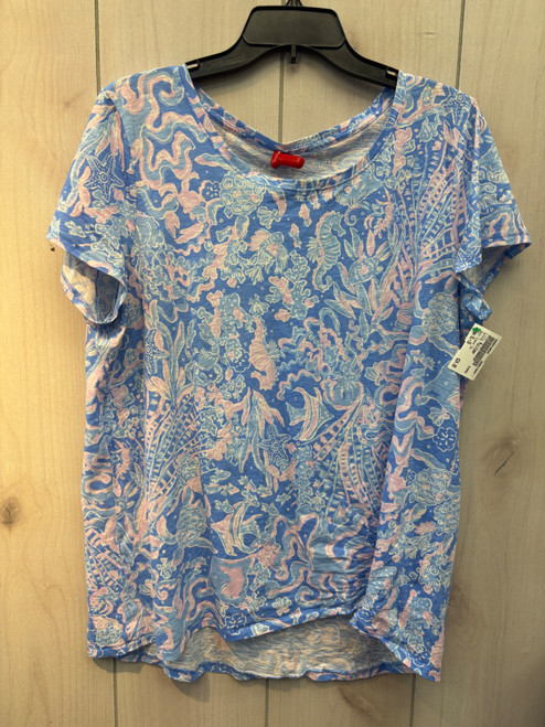 Vist Large View of Product Image Which is Used Lilly Pulitzer Short Sleeve Top XL-16