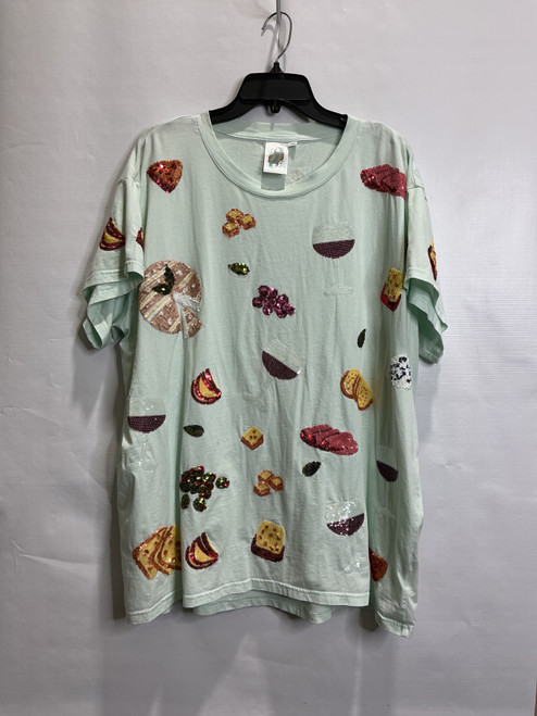 Vist Large View of Product Image Which is Used Queen of Sparkles T-Shirt 2X-20