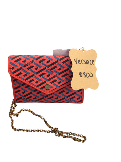 Vist Large View of Product Image Which is Used Versace Small Leather Handbag