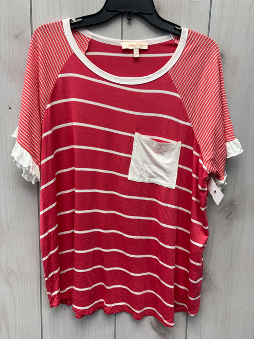 Vist Large View of Product Image Which is Used Unbranded Short Sleeve Top 3X-22