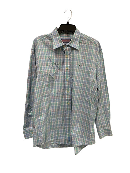 Vist Large View of Product Image Which is Used Vineyard Vines Mens Long Sleeve Top L/16-16.5