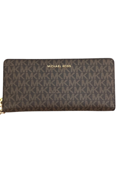 Vist Large View of Product Image Which is Used Michael Michael Kors Leather Wallet
