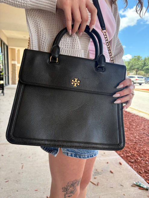 Vist Large View of Product Image Which is Used Tory Burch Small Leather Handbag