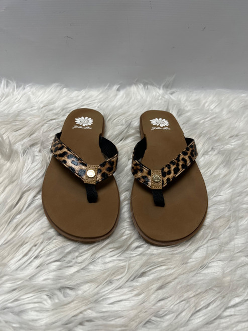 Vist Large View of Product Image Which is Used Yellow Box Flip Flops 7.5