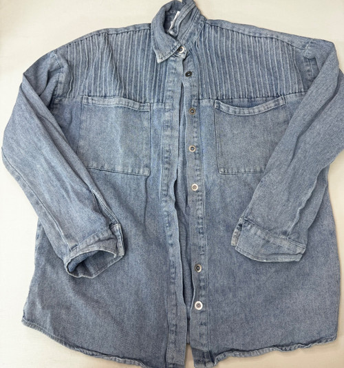 Vist Large View of Product Image Which is Used White Birch Denim Jacket M-8/10