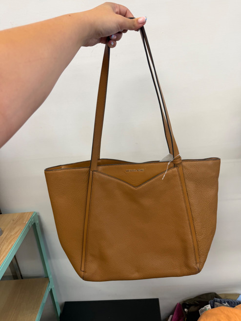 Vist Large View of Product Image Which is Used Michael Michael Kors Large Leather Handbag