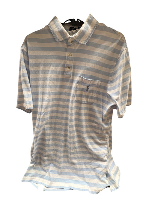 Vist Large View of Product Image Which is Used Polo Ralph Lauren Mens Short Sleeve Top L/16-16.5