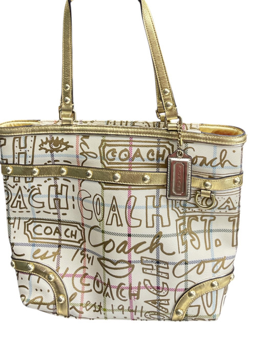 Vist Large View of Product Image Which is Used Coach Large Leather Handbag