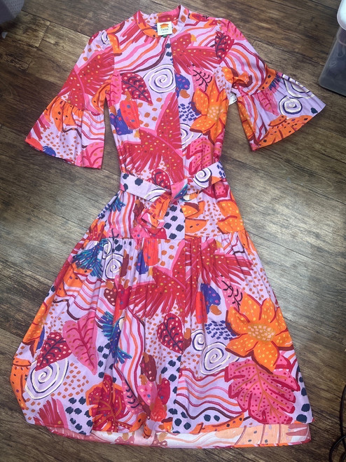 Vist Large View of Product Image Which is Used Farm Rio Long Dress B XS-0/2