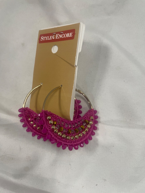Vist Large View of Product Image Which is Used Unbranded pink earrings