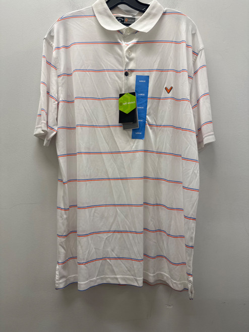 Vist Large View of Product Image Which is Used White Callaway Mens Short Sleeve Top L/16-16.5