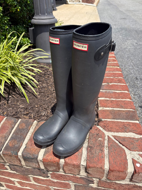 Vist Large View of Product Image Which is Used Hunter Rain Boots