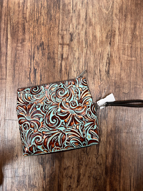 Vist Large View of Product Image Which is Used Patricia Nash Leather Wristlet