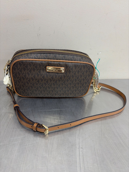 Vist Large View of Product Image Which is Used Michael Kors JetSet Small Leather Handbag