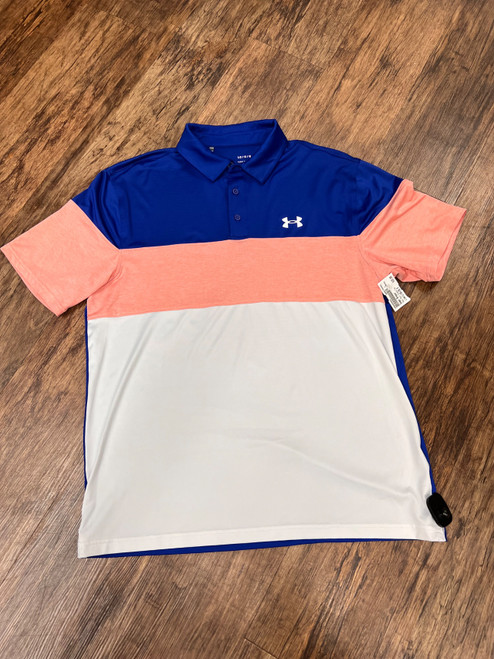 Vist Large View of Product Image Which is Used Under Armour Mens Short Sleeve Top L/16-16.5