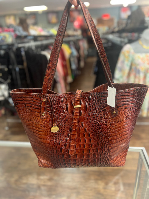 Vist Large View of Product Image Which is Used Brahmin Xlarge Leather Handbag
