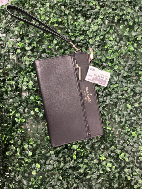 Vist Large View of Product Image Which is Used Kate Spade New York Leather Wristlet