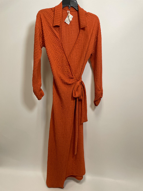 Vist Large View of Product Image Which is Used Anthropologie Long Wrap Dress B S-4/6