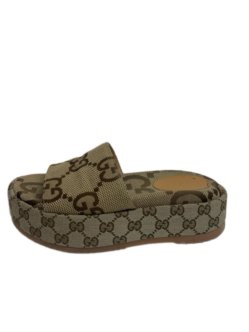 Vist Large View of Product Image Which is Used Gucci Wedge Sandals 6