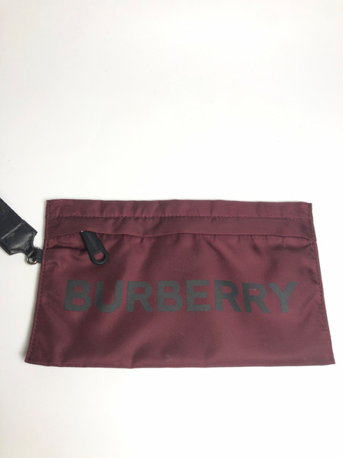 Vist Large View of Product Image Which is Used Burberry Leather Wristlet