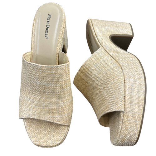 Vist Large View of Product Image Which is Used Pierre Dumas Wedge Sandals 10