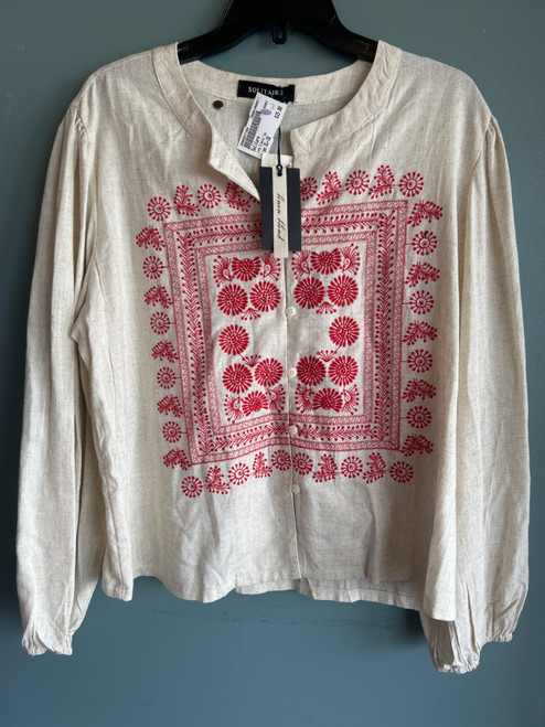 Vist Large View of Product Image Which is Used Solitare Long Sleeve Top XL-16