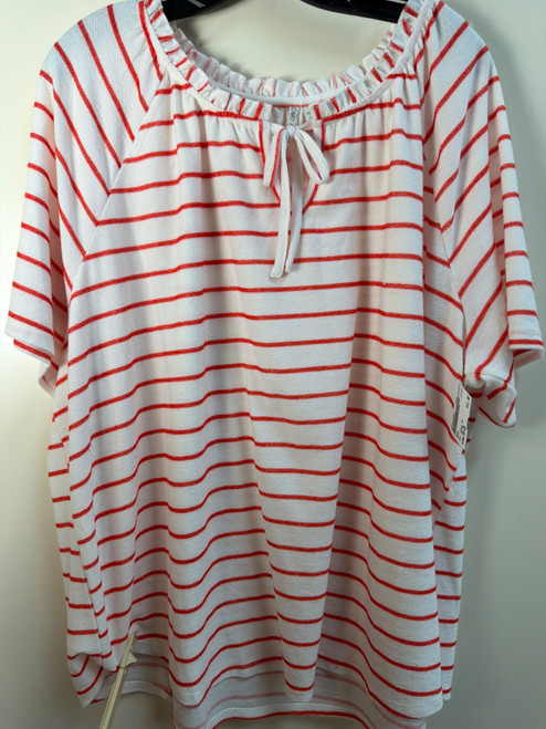 Vist Large View of Product Image Which is Used Cato Short Sleeve Top 5X-26