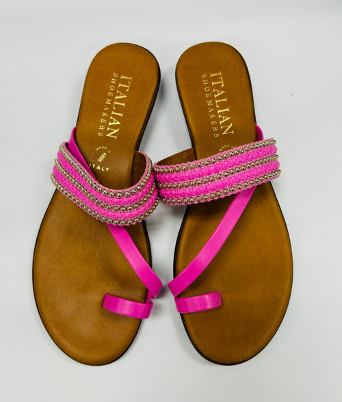 Vist Large View of Product Image Which is Used Italian Shoemakers Wedge Sandals 9.5