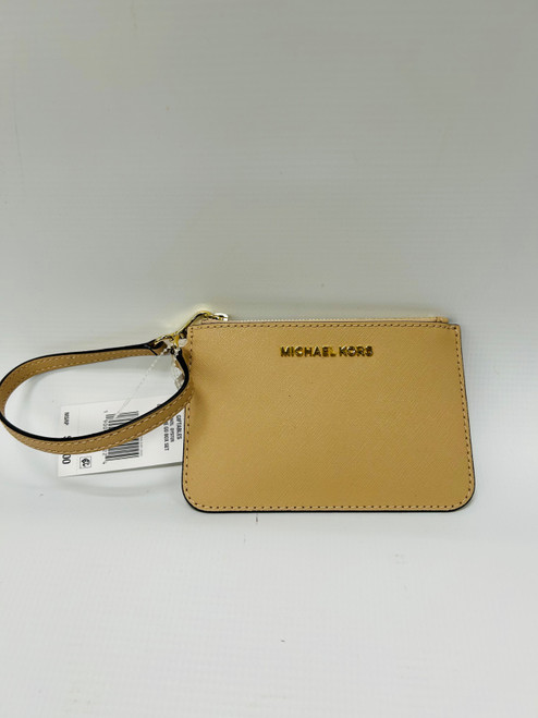 Vist Large View of Product Image Which is Used Michael Michael Kors Leather Wristlet