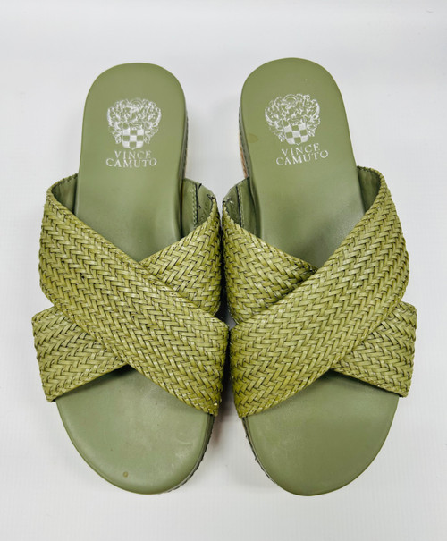 Vist Large View of Product Image Which is Used Vince Camuto Wedge Sandals 9