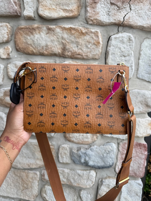 Vist Large View of Product Image Which is Used MCM Crossbody Leather Handbag