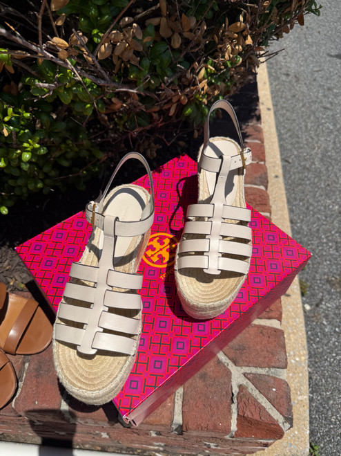 Vist Large View of Product Image Which is Used Tory Burch Wedge Sandals 8.5