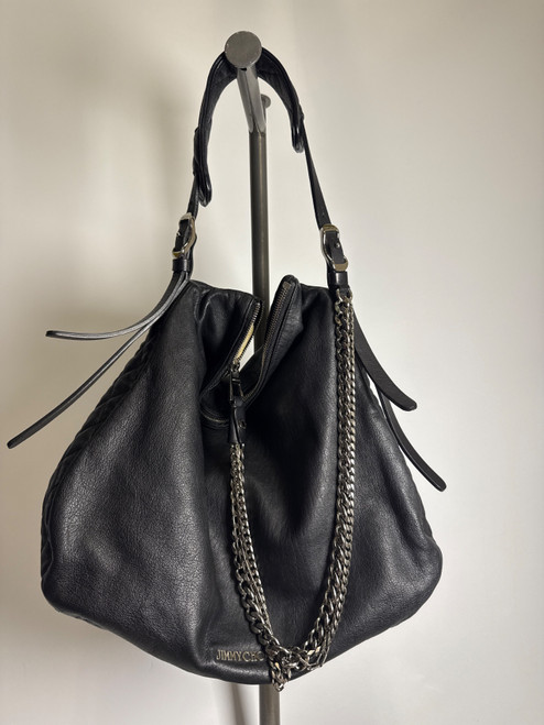 Vist Large View of Product Image Which is Used Jimmy Choo Xlarge Leather Handbag