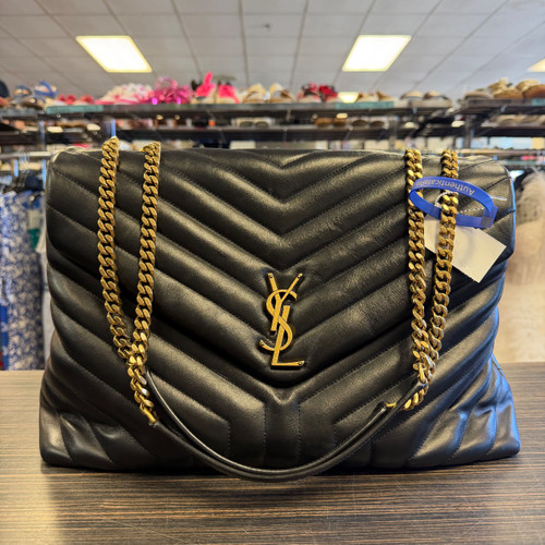 Vist Large View of Product Image Which is Used Yves Saint-Laurent LARGE LOU LOU Leather Handbag
