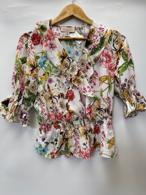 Vist Large View of Product Image Which is Used Philosophy Apparel Short Sleeve Top S-4/6