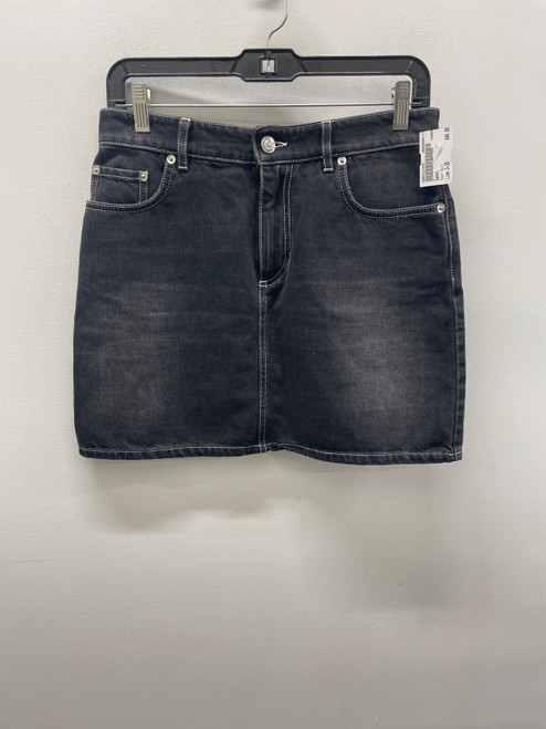 Vist Large View of Product Image Which is Used Black Ganni Short Denim Skirt 2-26