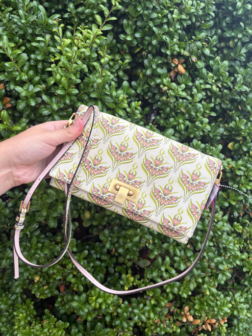 Vist Large View of Product Image Which is Used Tory Burch Small Leather Crossbody