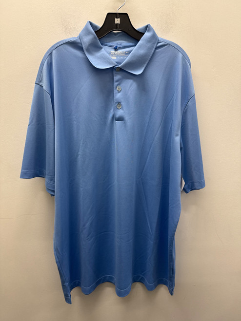 Vist Large View of Product Image Which is Used Blue Nike Golf Mens Short Sleeve Active Top 2X/18-18.5
