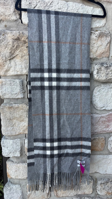 Vist Large View of Product Image Which is Used Burberry Lightweight Scarf
