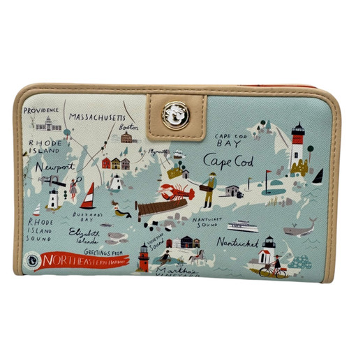 Vist Large View of Product Image Which is Used Spartina 449 Northwestern Harbors Snap Wallet 