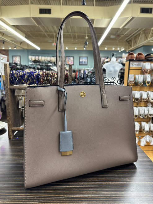 Vist Large View of Product Image Which is Used Tory Burch Large Leather Handbag