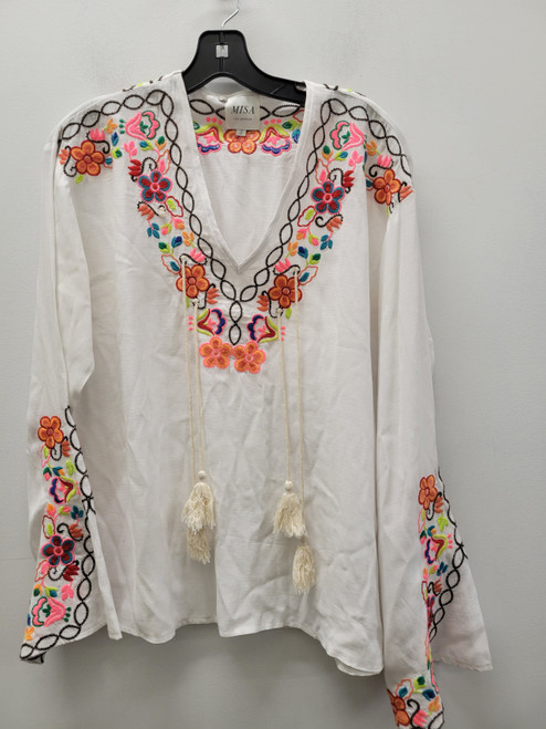 Vist Large View of Product Image Which is Used  White Misa  Long Sleeve Top S-4/6
