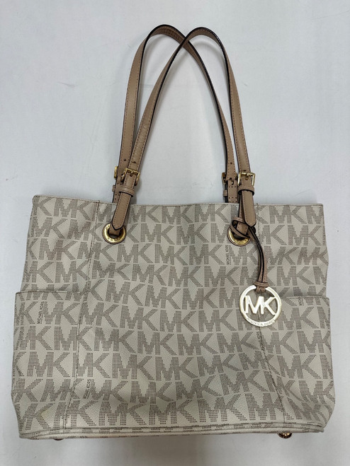 Vist Large View of Product Image Which is Used Michael Kors Large Leather Handbag