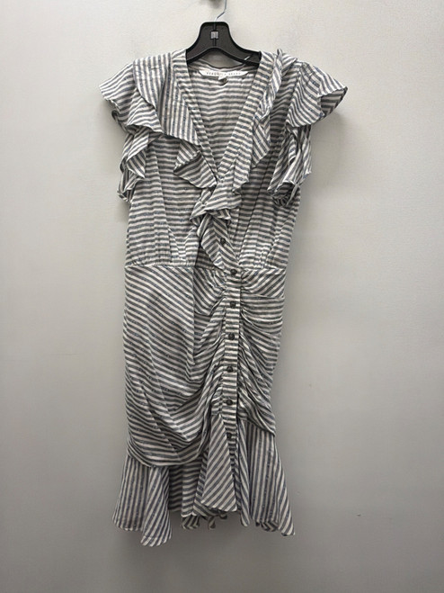 Vist Large View of Product Image Which is Used Blue Striped Veronica Beard Short Dress B XS-0/2