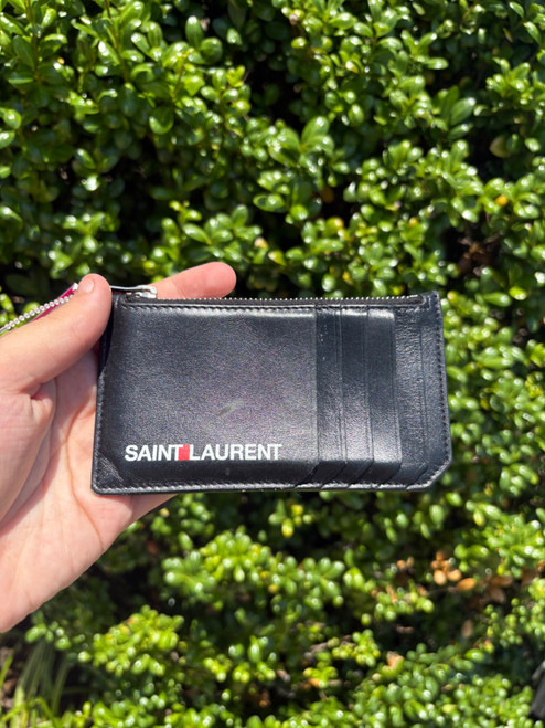 Vist Large View of Product Image Which is Used YSL Leather Wallet