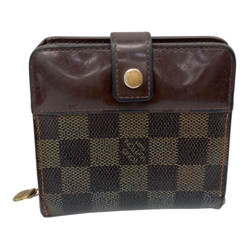 Vist Large View of Product Image Which is Used Damier Ebene Compact Zip Bifold Wallet 